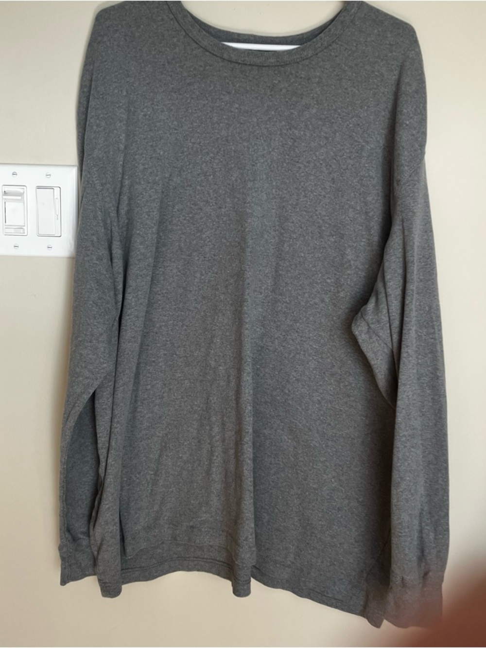 Basic Editions Gray Long Sleeve Tee  unisex soft oversized streetwear
